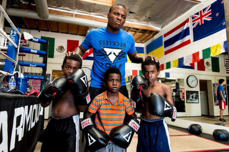 Peter 'Kid Chocolate' Quillin Training in NYC