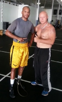 Vilier Quinnonez and trainer Orlando Cuellar