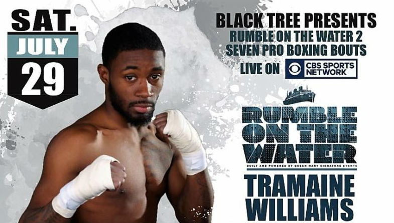 Undefeated featherweight prospect Tramaine “The Mighty Midget” Williams to headline “KO Night Boxing: Rumble on the Water 2”