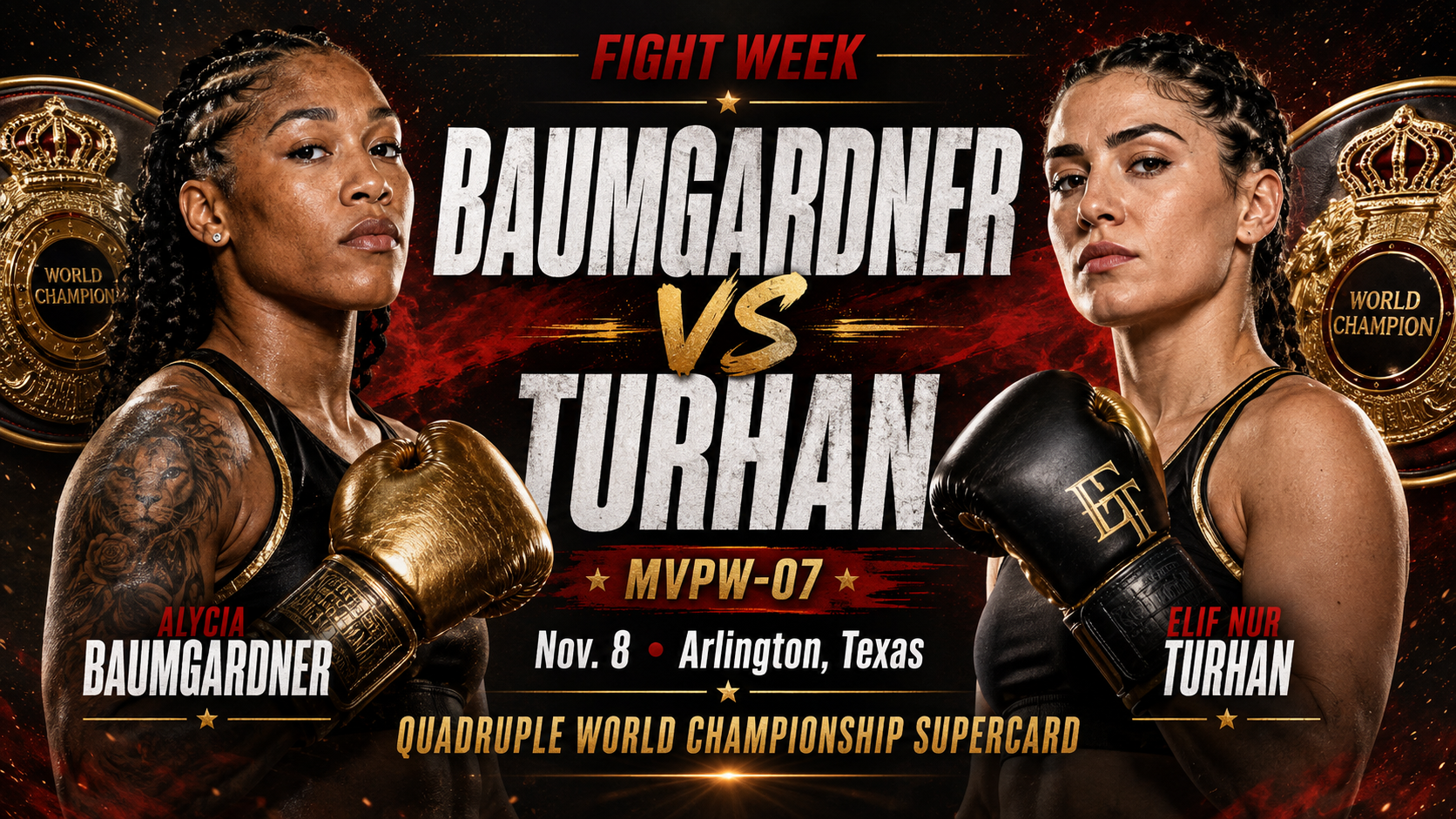 Alycia Baumgardner Moves to 135 to Challenge Elif Nur Turhan at MVPW-07 in Texas