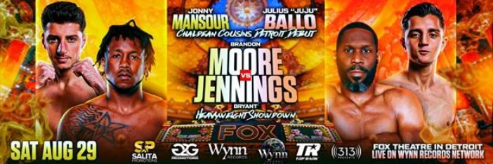 JuJu Ballo, Jonny Mansour Set for Detroit Debuts on Aug. 29 Fox Theatre Card