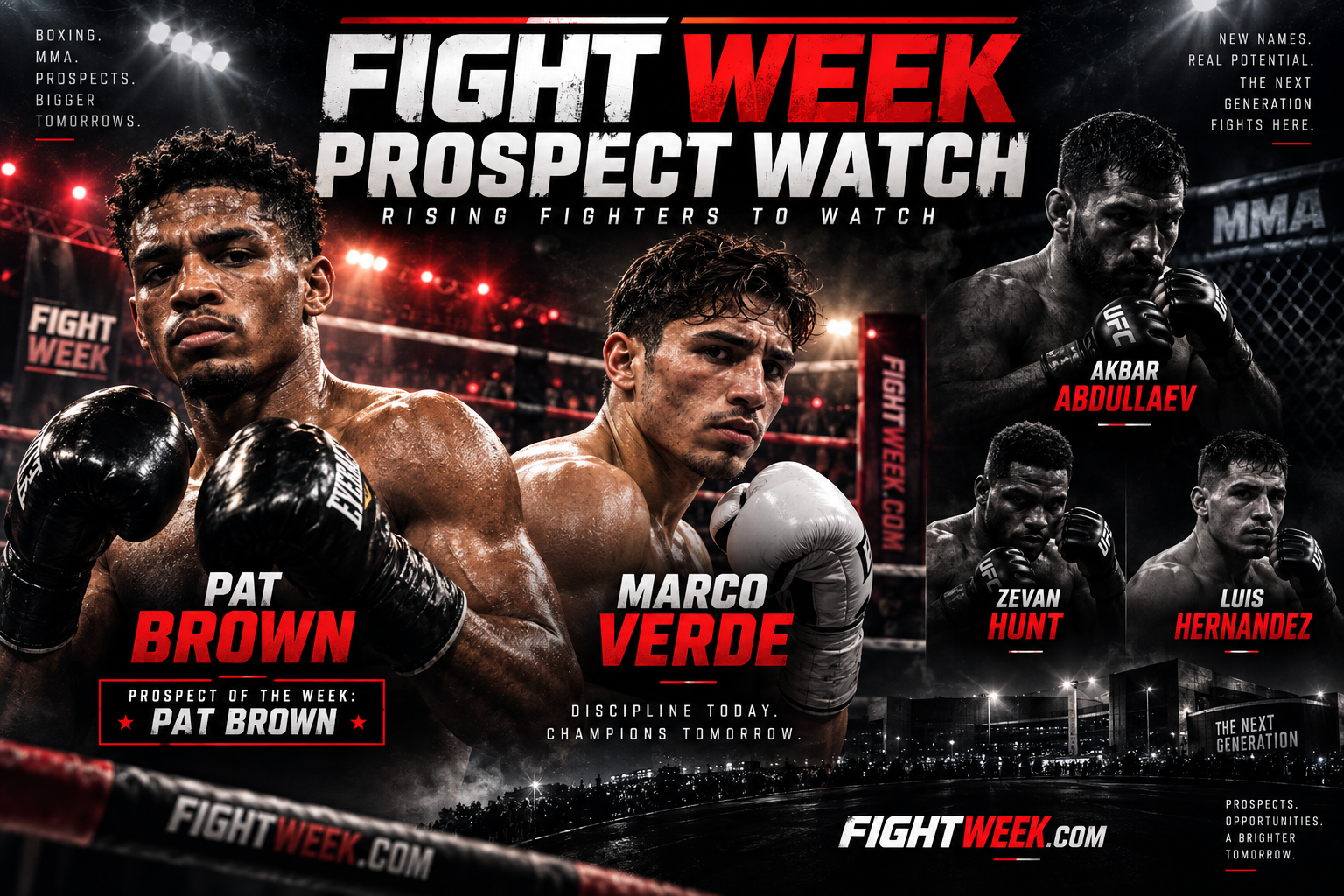 Fight Week Prospect Watch: Pat Brown, Marco Verde & 3 Rising MMA Fighters