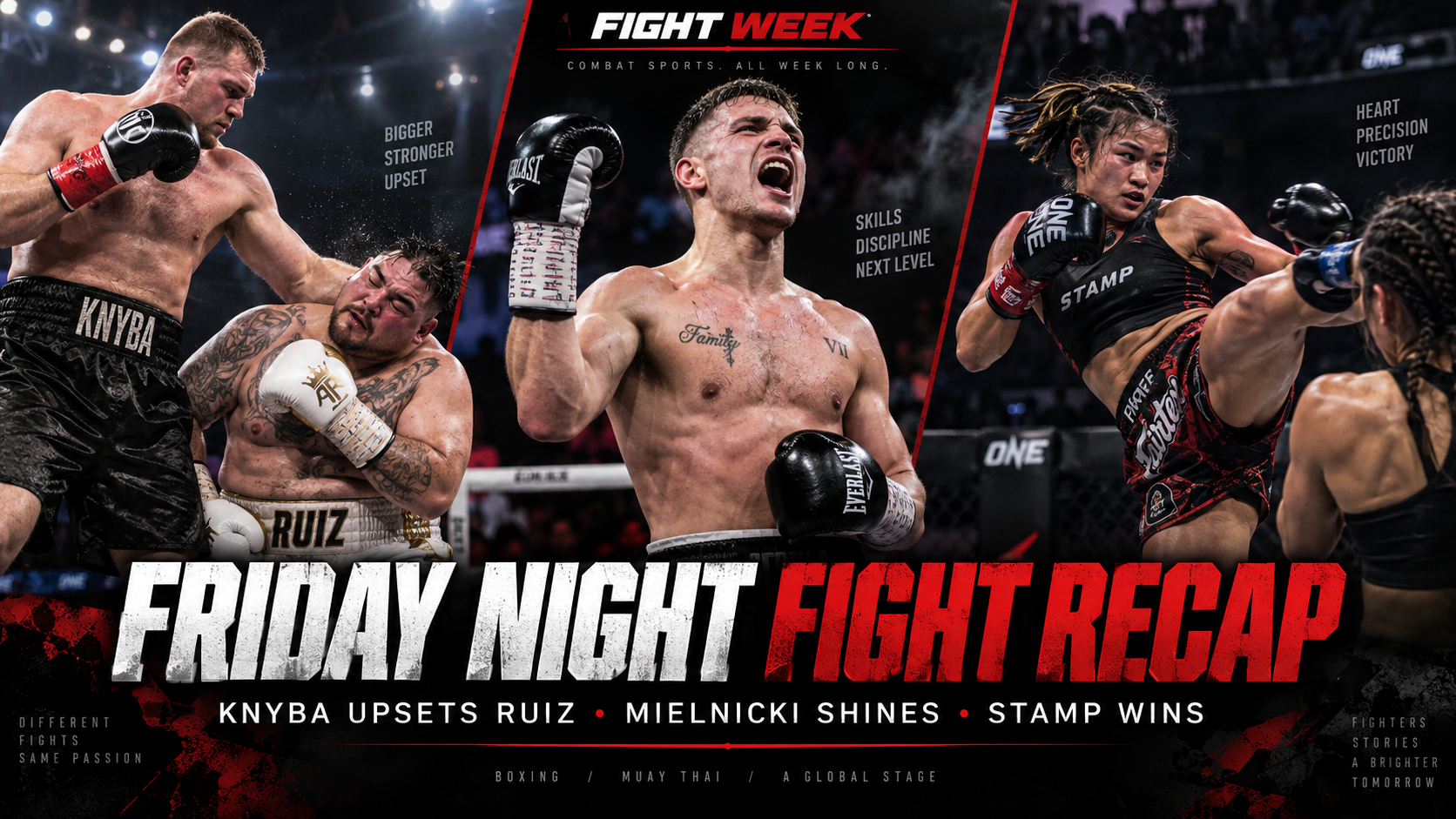 Friday Night Fight Recap: Knyba Upsets Ruiz, Stamp Fairtex Edges Flores